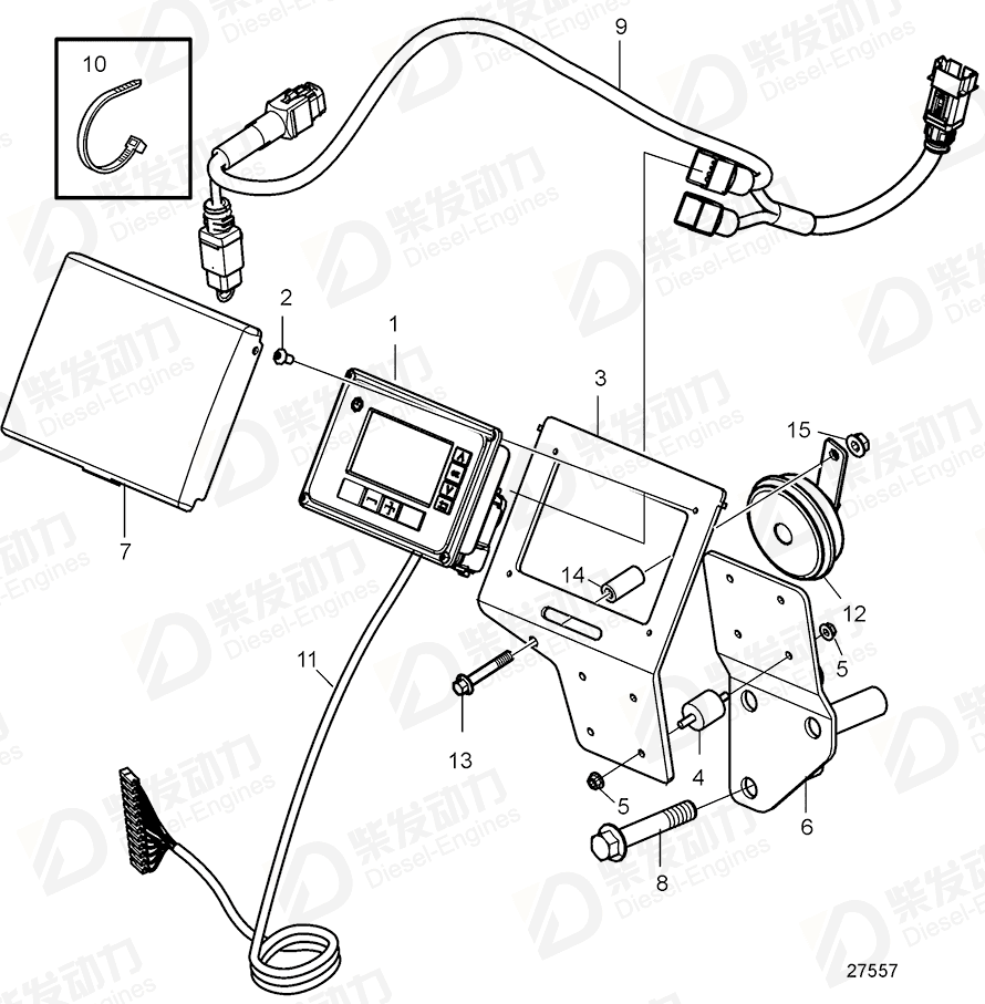 VOLVO Bracket 22073780 Drawing